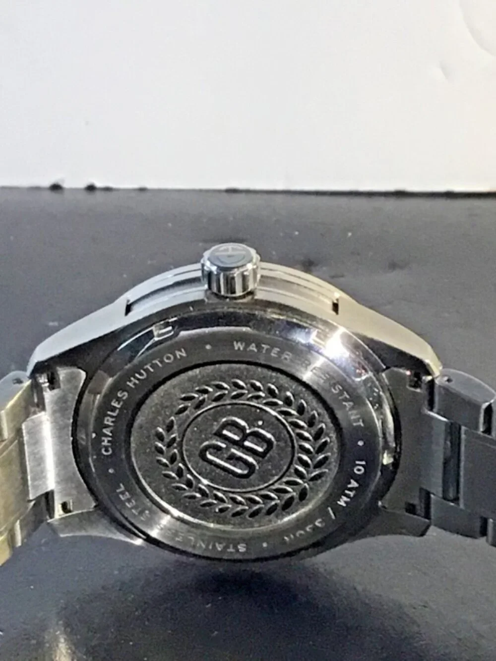 Charles Hutton Longbridge Men’s Watch – Stainless Steel – Day/Date – 42mm